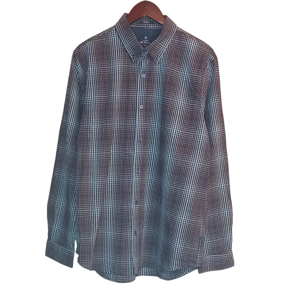 Men's Ben Sherman Plaid XL Long Sleeve Button-Down Shirt - Picture 1 of 3